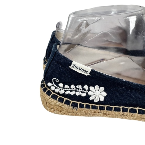 Soludos Ibiza Espadrilles 9.5 Embroidered Smoking Slippers Summer Travelcore - Picture 2 of 12